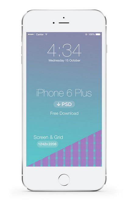 iPhone 6 Plus & Grid Template PSD