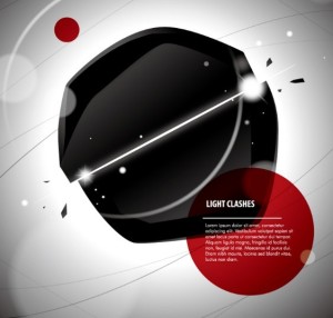 Creative Light Clashes Background Vector
