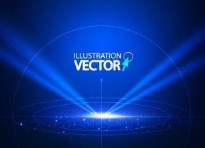 Space Laser Vector Illustration