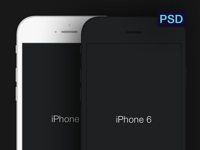 iPhone 6 Minimal Templates PSD