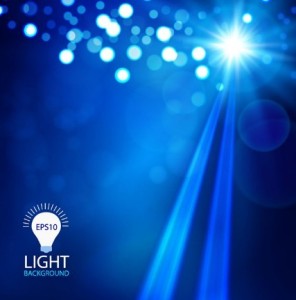 Blue Sunshine Background Vector