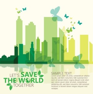 Save The World Vector Illustration