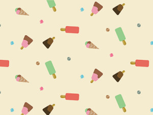 Seamless Ice Cream Pattern Vector