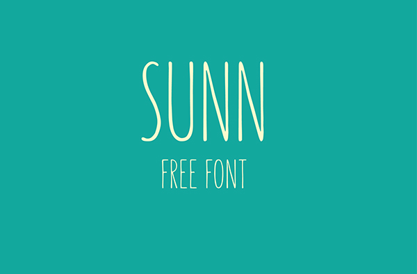 SUNN Handwriting Font