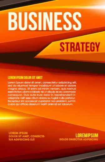3D Polygon Business Background Vector 02