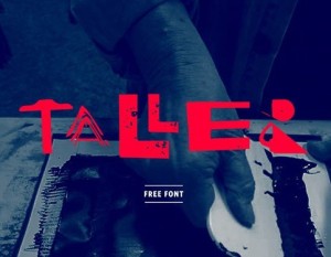Taller Print Font