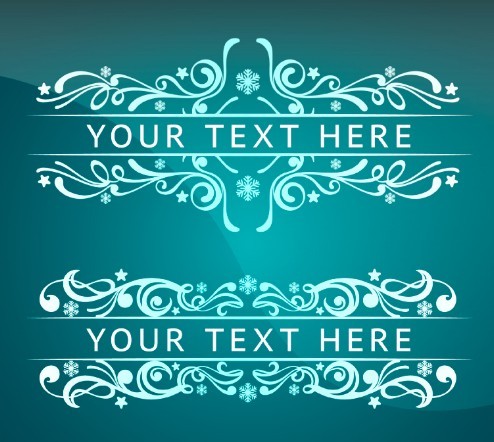 Vintage Floral Borders Vector