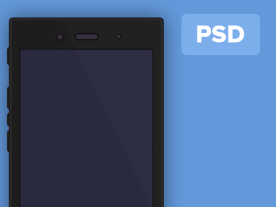 Blackberry Z3 PSD Mockup