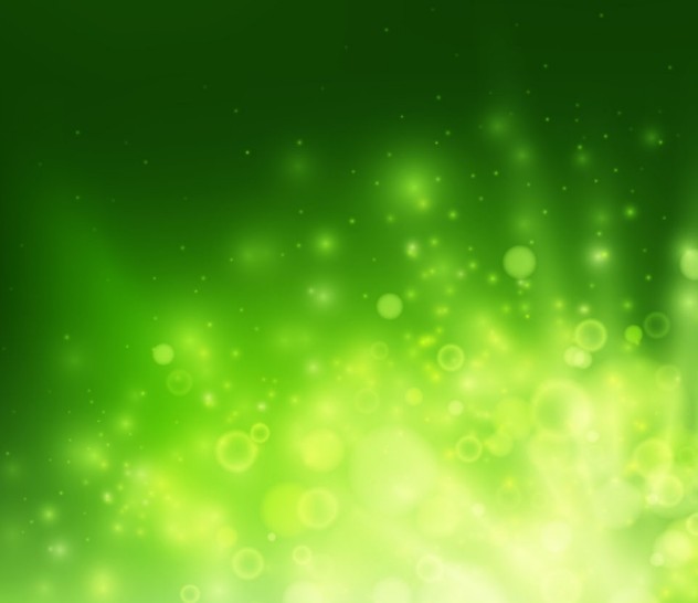 Green Light Spots Background Vector