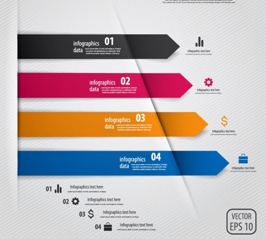 Horizontal Data Option Labels Vector