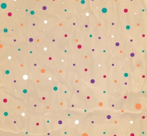 Colorful Polka Dots & Crumpled Paper Background Vector