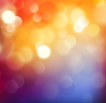 Blurred Orange Halos Background Vector