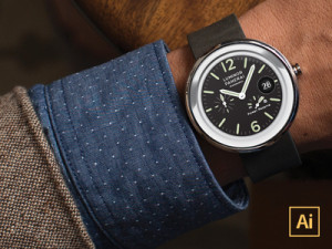 Moto 360 Watchface Vector