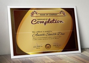 Certificate Frame PSD