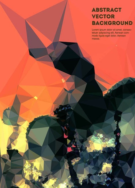 Modern Polygon Background Vector
