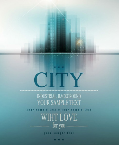 Blue Industrial Background Vector