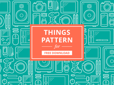 Simple Clean Things Pattern Vector