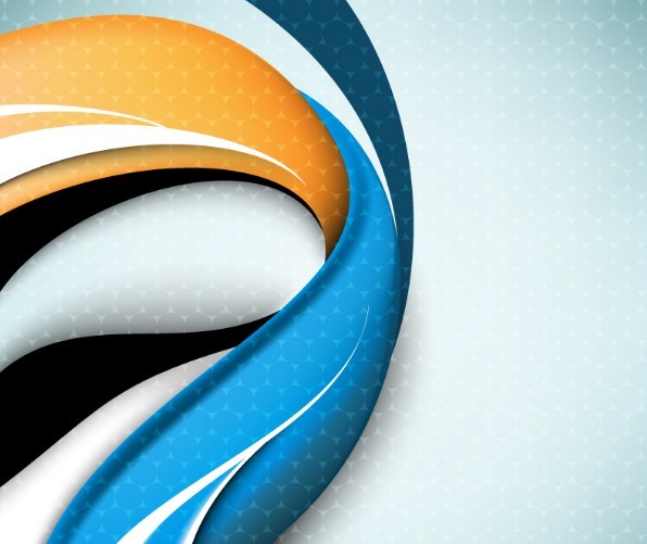 Abstract Colorful Tech Waves Background Vector