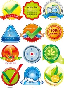 Creative Product Badges Pack Vector
