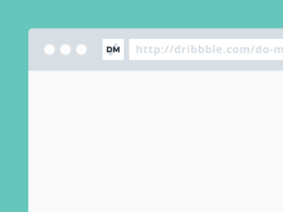 Minimal Flat Browser PSD Template