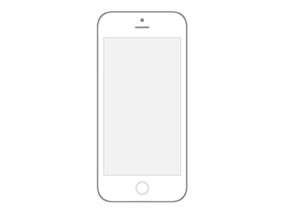Transparent iPhone 6 Wireframe PSD