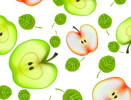 Creative Apples Background Vector