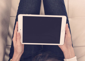 iPad Mini 3 White Mockup