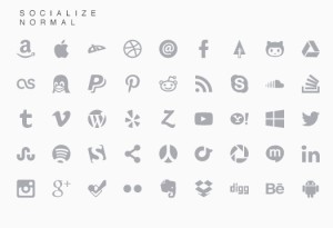 45 Social Media Icons