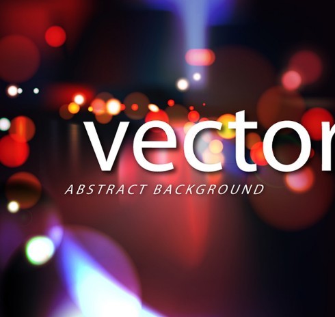 Abstract City Bokeh Vector Background