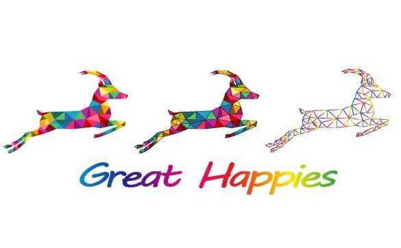 Abstract Polygon Goats Vector