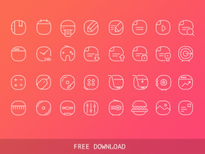 30 Vector Line Icons