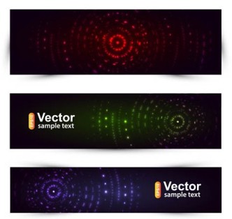 Download Free Abstract Circles Banner Set Vector - Free Vector Banners