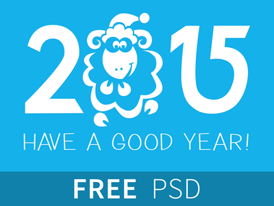 New Year 2015 Illustration PSD
