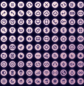 110 Circle Icons Vetor