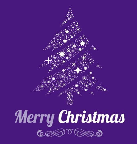 Christmas Tree Of Stars Vector