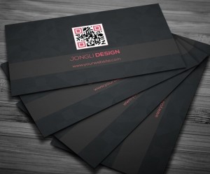 Dark Corporate Business Card PSD