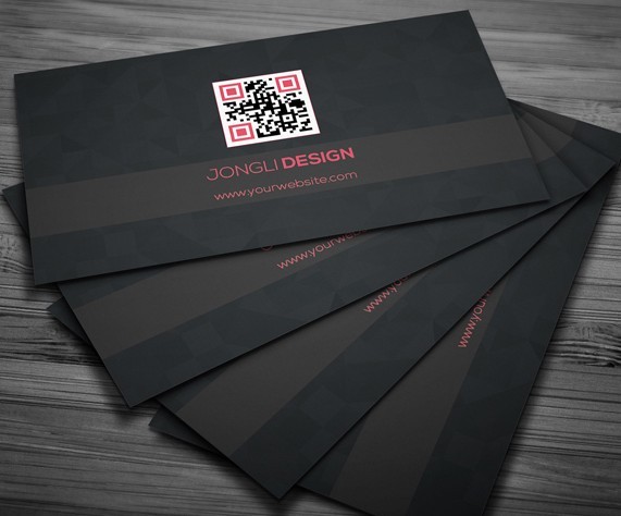 Dark Corporate Business Card PSD