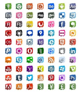 70 Vector Social Media Icons