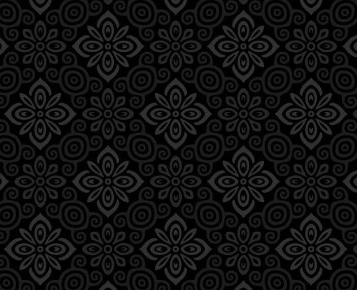Seamless Dark Floral Pattern Vector