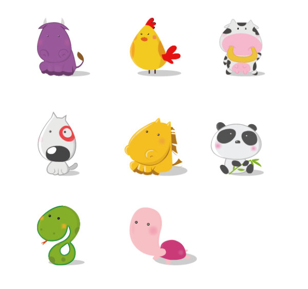 Cute-Cartoon-Animal-Illustrations-Vector