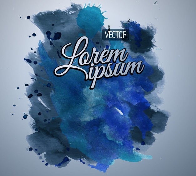 Blue Watercolor Splash Background Vector