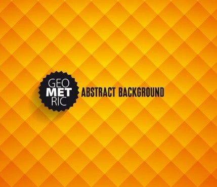Orange Gradient Abstract Geometric Background Vector