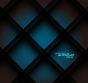 3D Blue Block Background Vector