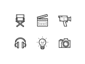 6 Cinema Vector Icons