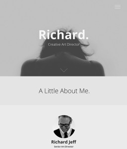 Minimal Portfolio Website Template PSD