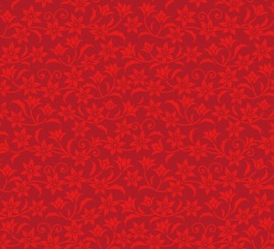 Red Flower Pattern Background Vector
