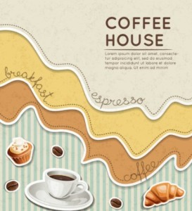 Fresh Coffee House Background Vector