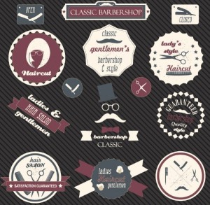 Classic Barber Shop Icon Set