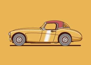 Vintage Car Vector Illustration