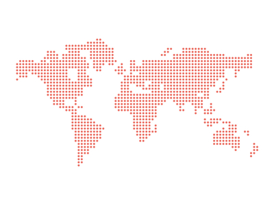Dotted Vector World Map Vector